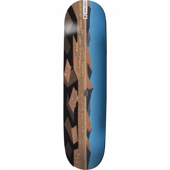 Custom Skateboard Deck with Extended Nose for Control-Element Landscape Africa 8.25" Skateboard Deck