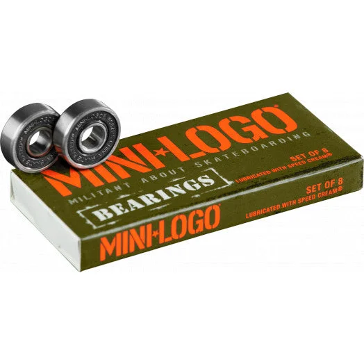 Custom Skateboard with Artistic Design-Mini Logo Series 3 Bearings 8 Pack - 8mm