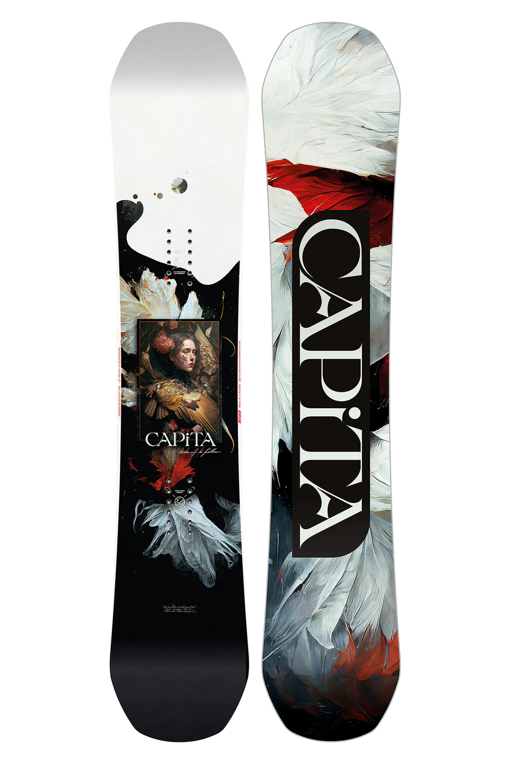 Custom Snowboard for Quick Edge-to-Edge Transition-Capita Womens Birds Of A Feather Snowboard 2025 - 138cm