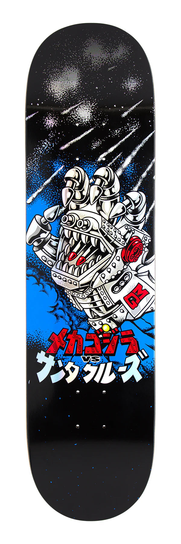 Custom Skateboard Deck with Low to Medium Concave-SANTA CRUZ Godzilla Mecha Hand 8.0 Skateobard Deck