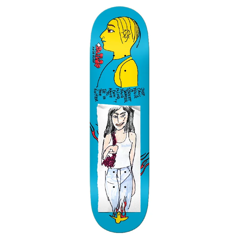 Custom Skateboard Deck with Tailored Flex for Advanced Riders-Krooked Manderson Just Caus Deck 8.38"