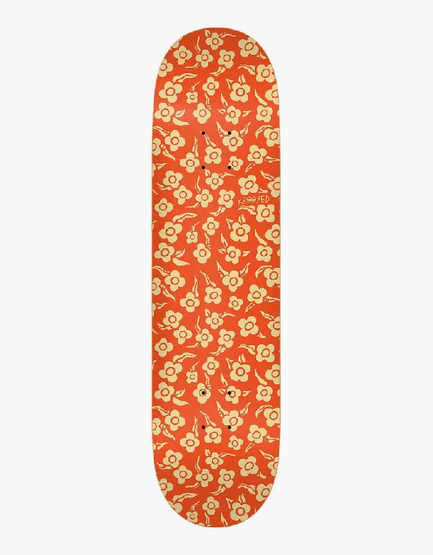 Custom Skateboard Deck with Pop-Focused Design for Air Tricks-Krooked Flowers Skateboard Deck - 8.06"