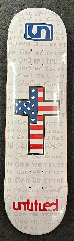 Custom Skateboard Deck for Pro-Level High-Speed Rides-Untitled Skateboards In God We Trust 8.5