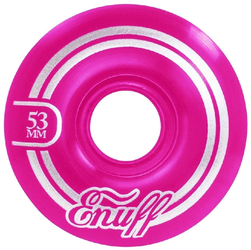 Custom Skateboard Wheels for Riders Seeking Smooth Rides and Balance-Enuff Refresher II 53mm Skateboard Wheels - Pink