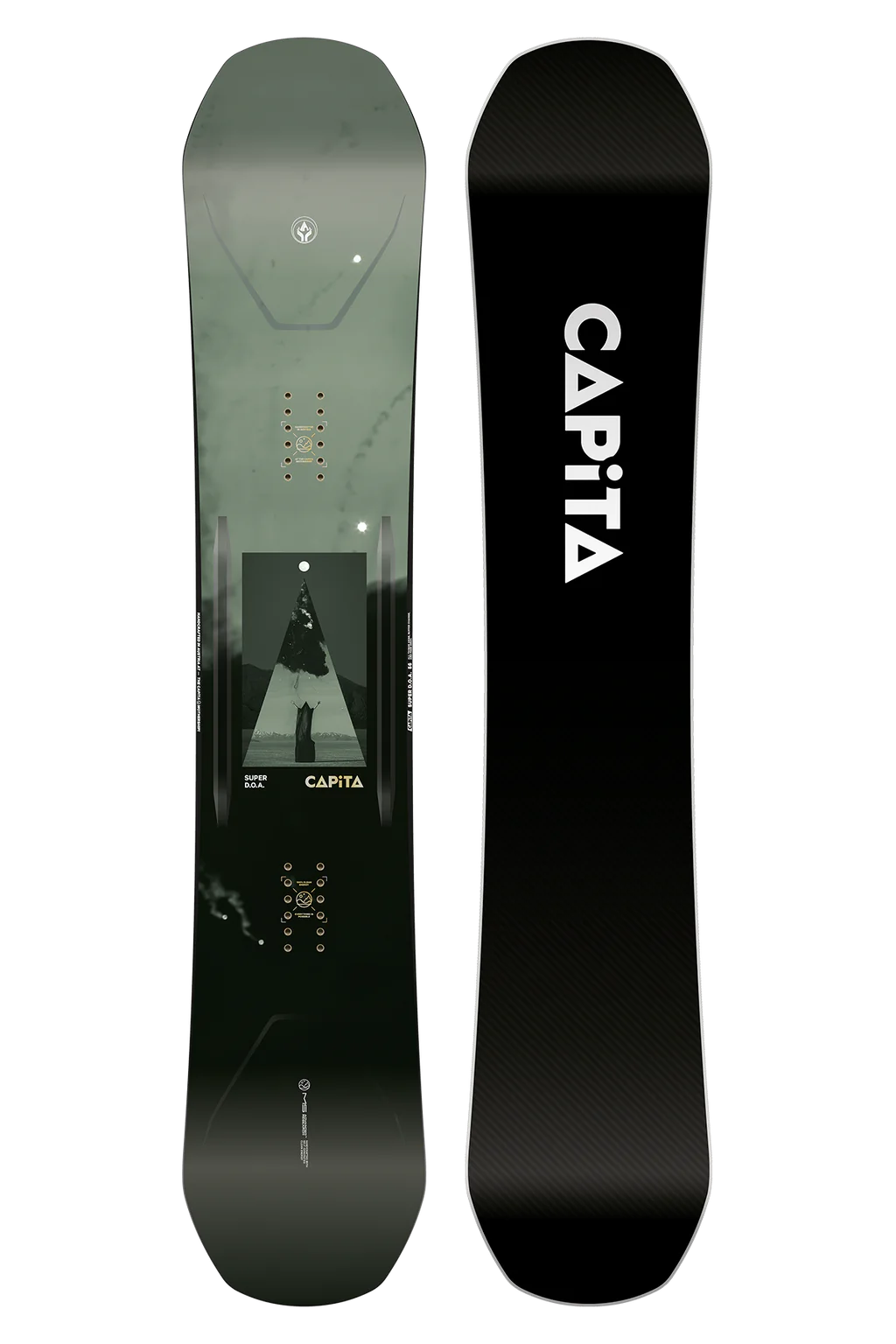 Custom Snowboard with Full-Cut Edges for Speed-Capita SuperDOA Defenders Of Awesome Snowboard 2025 - 156cm