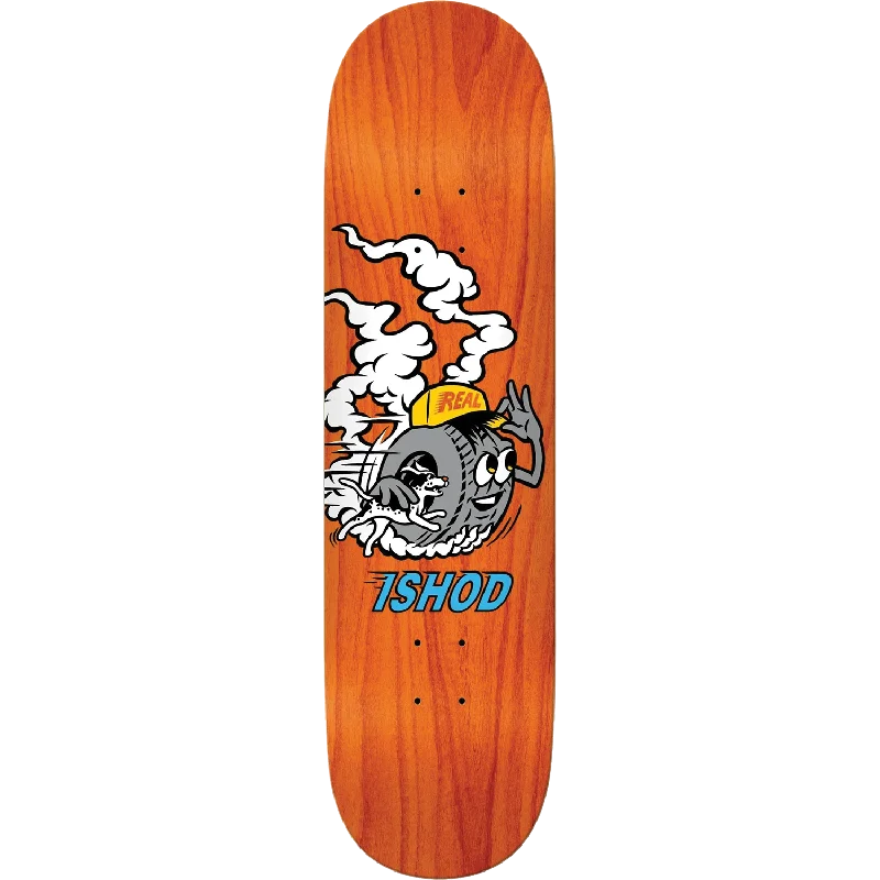 Custom Skateboard Deck with Raised Nose for Better Control-Real Ishod Mascott Easy Rider TT Skateboard Deck