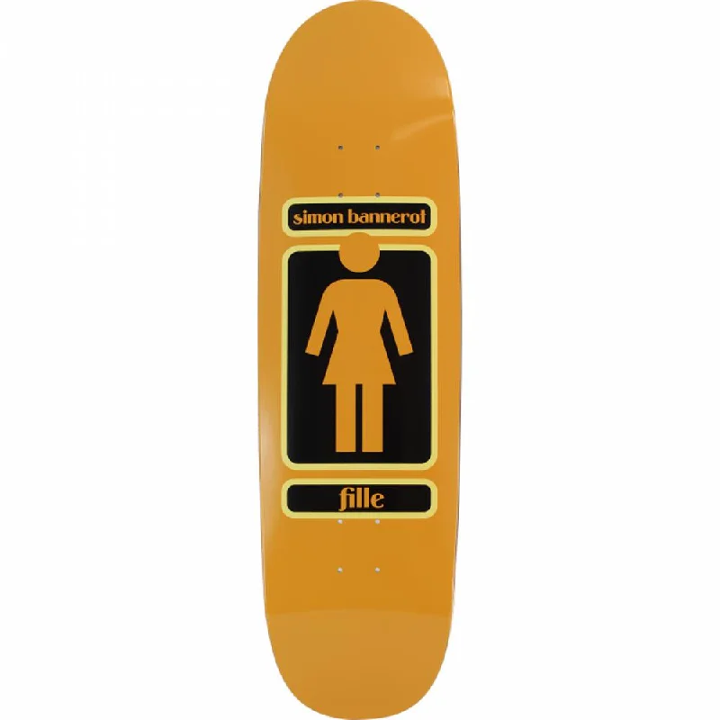 Custom Skateboard Deck with Smooth Edges for Comfortable Grabs-Girl Bannerot 93 Til - Loveseat Shape 9.0" Skateboard Deck