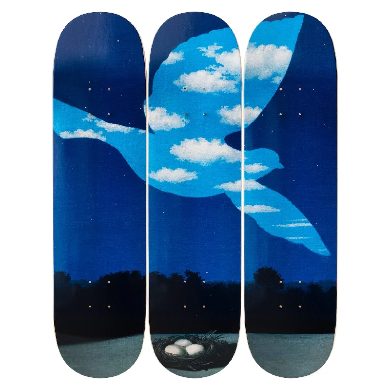 Custom Skateboard Deck with Multi-Layer Construction-Le Retour Skateboard Decks after René Magritte