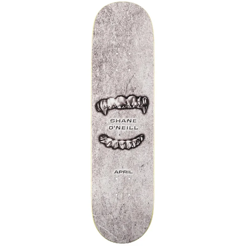 Custom Skateboard Deck with Wide Platform-April Shane O'neill Grills Skateboard Deck - 8.25"