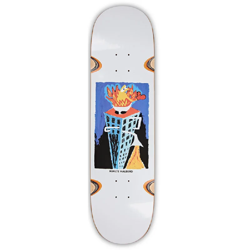 Custom Skateboard Deck with High-Density Wood Core-Polar Hjalte Halberg - Burning Sink Wheel Wells 8.5"