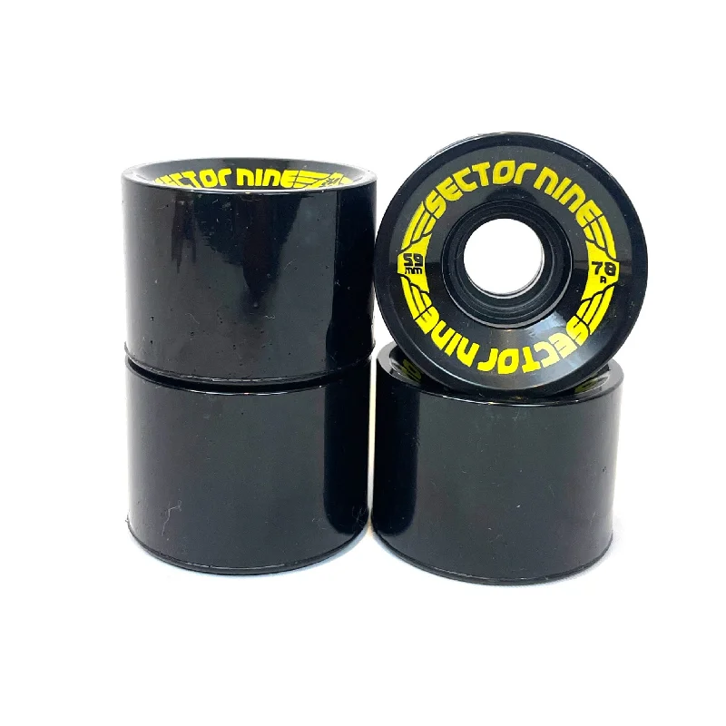 Custom Skateboard Wheels for Sliding with Maximum Speed-Sector 9 Cruiser Wheels 59mm 78a Black