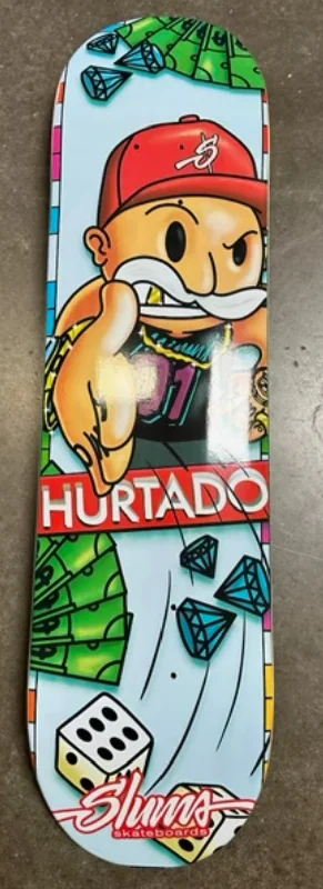 Custom Skateboard Deck with Perfect Nose-Tail Balance-Slums Paul Hurtado Monopoly Pro Model