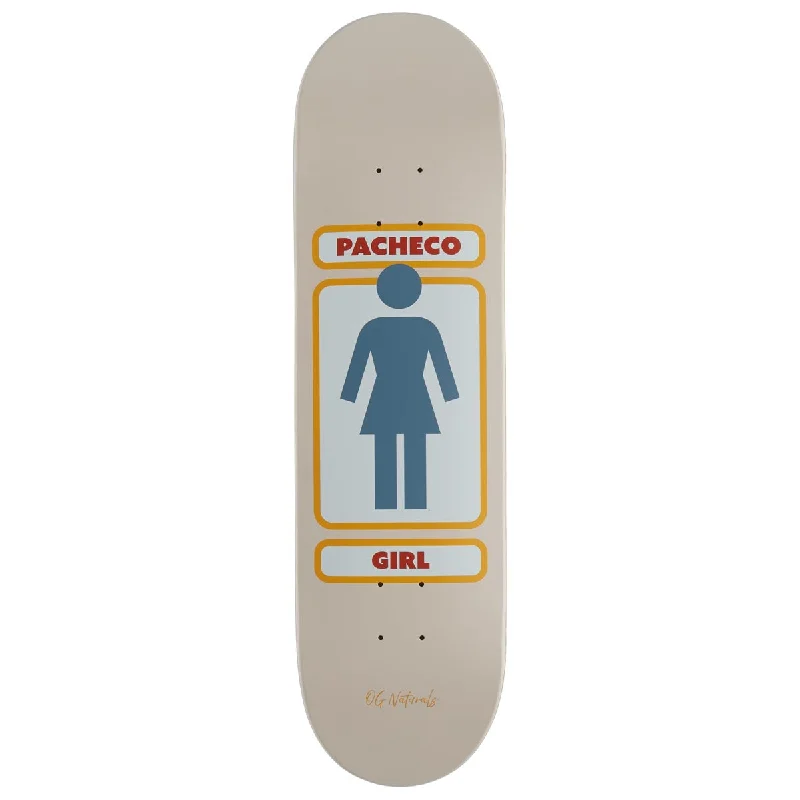 Custom Skateboard Deck for Riders with Large Feet-Girl Pacheco 93 Naturals Skateboard Deck - 8.50"