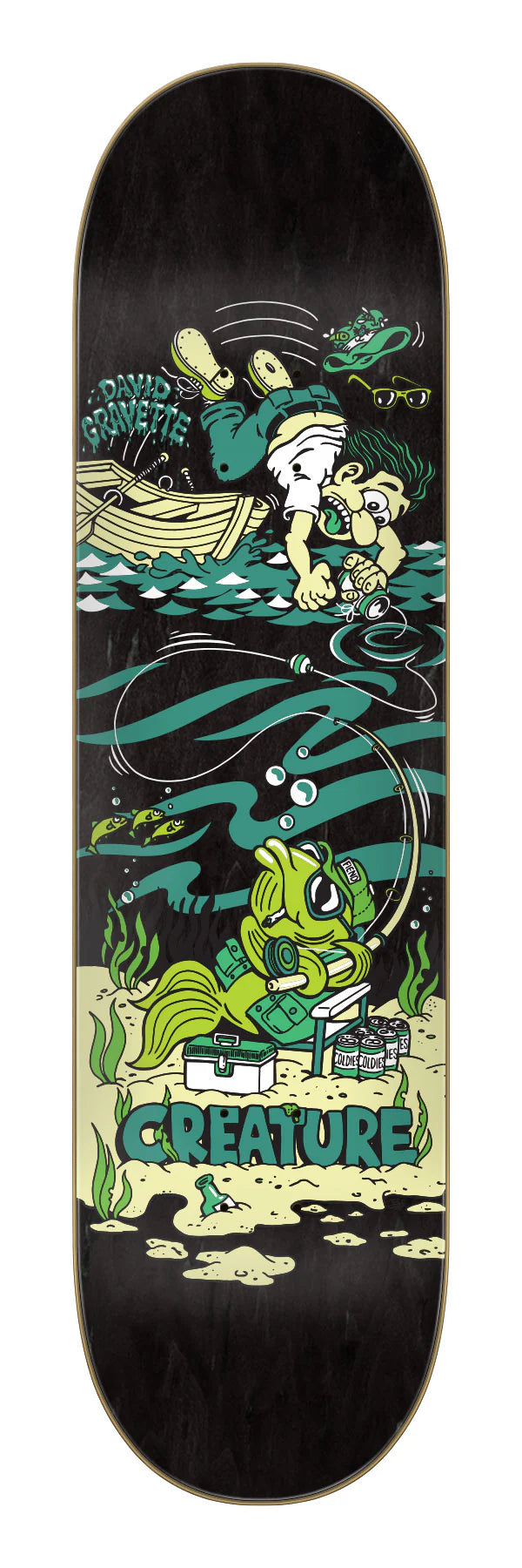 Custom Skateboard Deck with Adjustable Flex-Creature Gravette Big Game Skateboard Deck