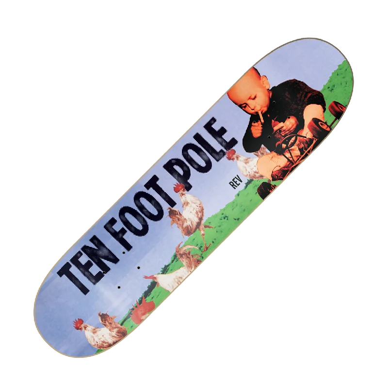 Custom Skateboard Deck for Street and Park Performance-TEN FOOT POLE - "Rev" (v2) (Skateboard Deck)