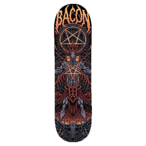 Custom Skateboard Deck for Advanced Trick Performance-Bacon 8.75 Metal Series Deck