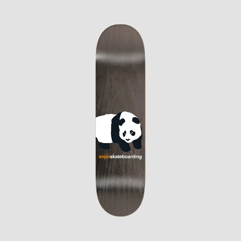 Custom Skateboard Deck with Advanced Grip Design-Enjoi Peekaboo Panda R7 Skateboard Deck - Grey 8.0