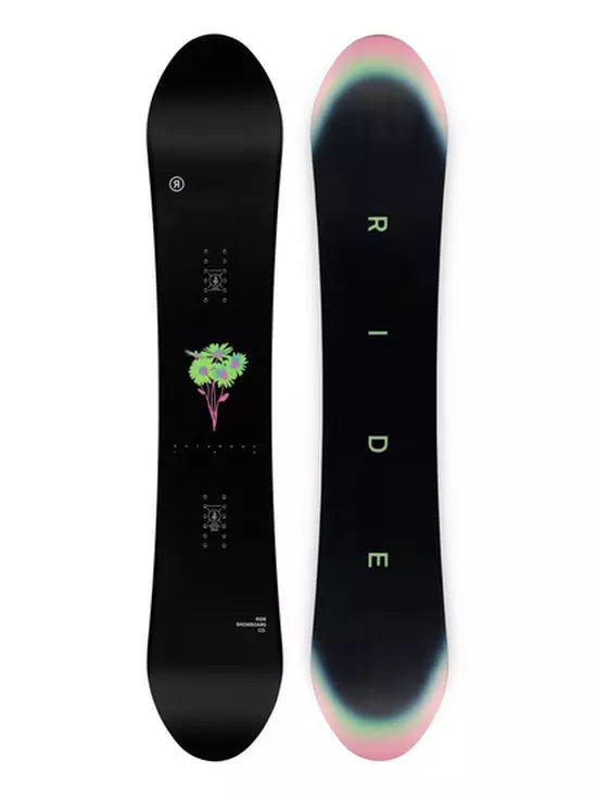 Custom Snowboard with Long-Lasting Durability-Ride 2024 Womens Saturday Snowboard - 146cm