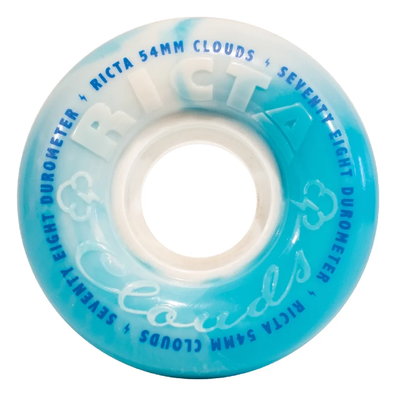 Custom Skateboard Wheels for Riders Seeking Maximum Comfort-Ricta Cloud Blue Swirl 78a 54mm