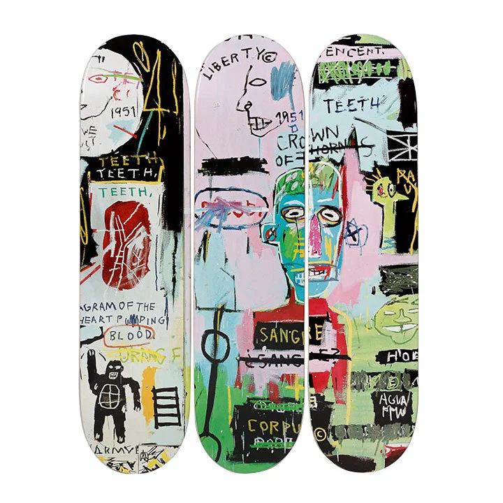 Custom Skateboard Deck for Beginners-In Italian after Jean-Michel Basquiat