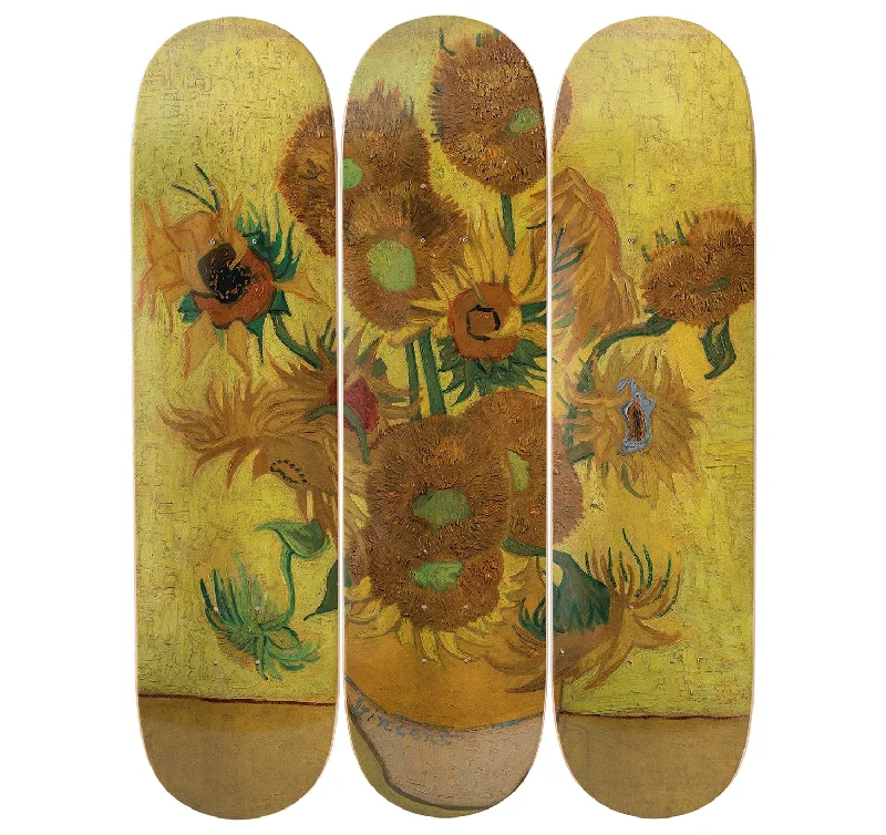 Custom Skateboard Deck for Aggressive Riding-Sunflowers Skateboard Decks after Vincent Van Gogh