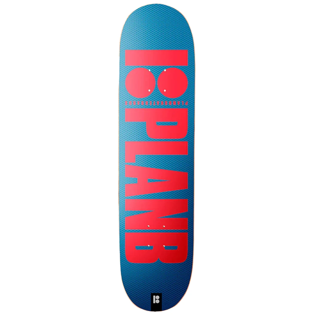 Custom Skateboard Deck for Professional Skaters-Plan B Skateboards OG Metallic Blue Red Deck 8.25