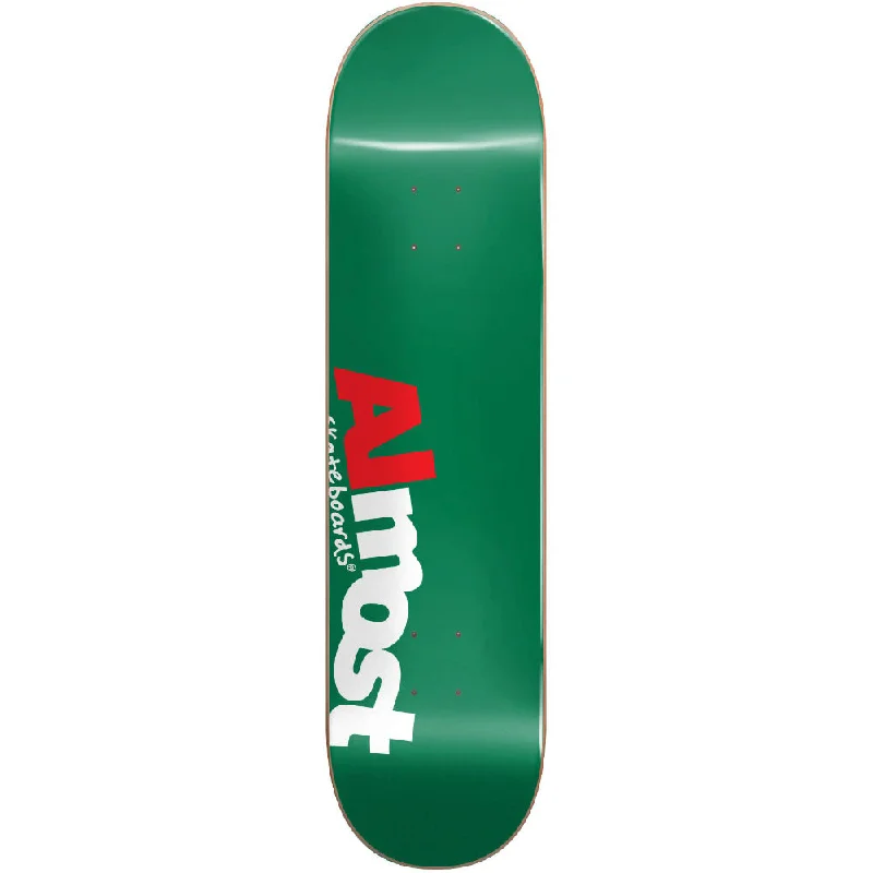 Custom Skateboard Deck with Deep Concave for Maximum Control-Almost Most HYB Green 8.5 - Skateboard Deck