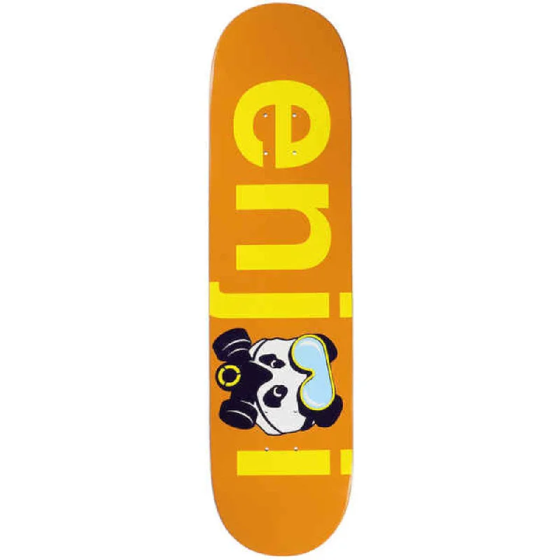 Custom Skateboard Deck with Sleek and Modern Look-Enjoi No Brainer Gas Mask Orange 8.125 - Skateboard Deck