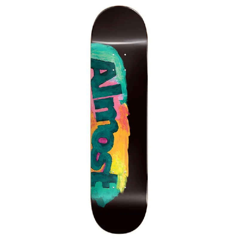 Custom Skateboard Deck with a Pop-Centered Shape-Almost Side Smudge Black 8.5 - Skateboard Deck