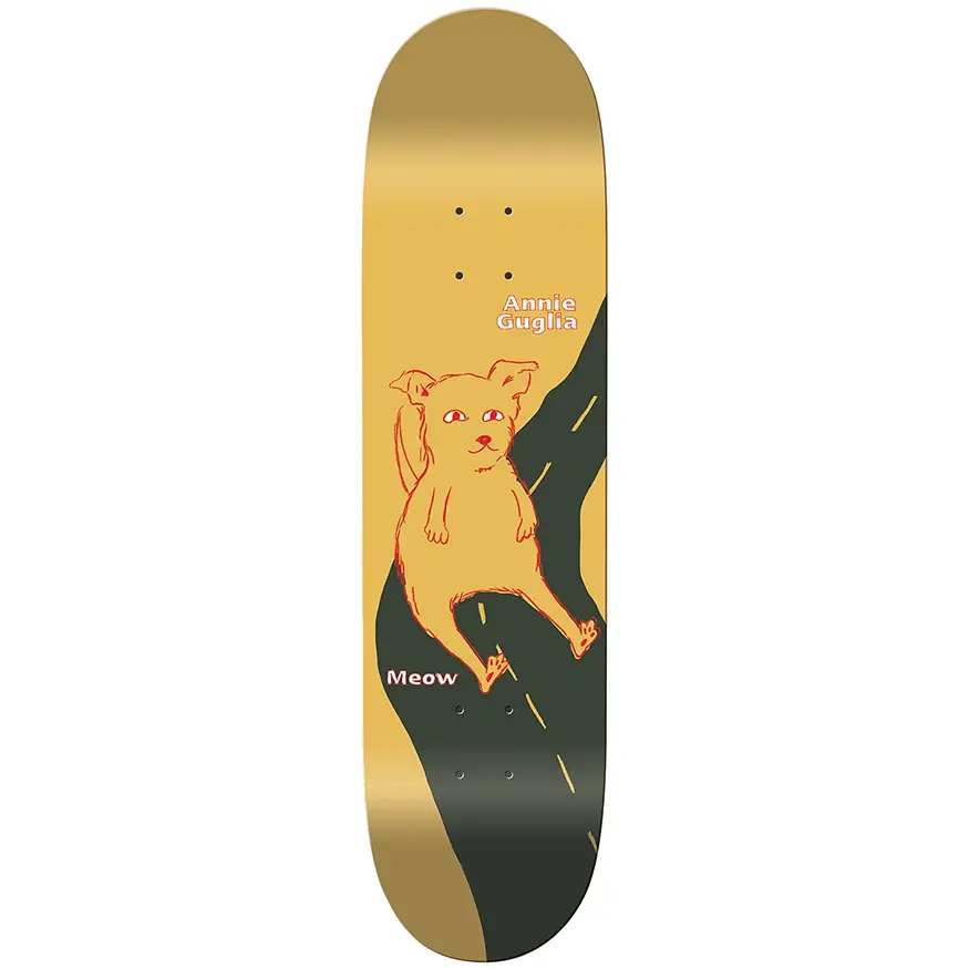 Custom Skateboard Deck for Trick Performance-Meow Skateboards Annie Guglia Barto Deck 8.0