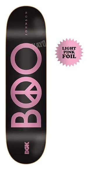 Custom Skateboard Deck for Speed and Control on Ramps-DGK Peace Boo Black 8.25 - Skateboard Deck