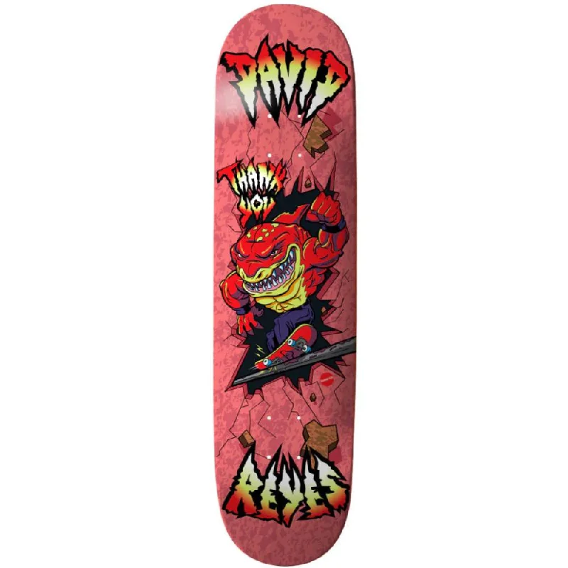 Custom Skateboard Deck with Grippy Surface for Stability-Thank You David Reyes Shark Tooth 8.0 - Skateboard Deck