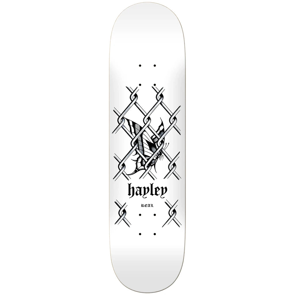 Custom Skateboard Deck for High-Pop and Flick Performance-Real Skateboards Hayley Outsider Deck 8.06