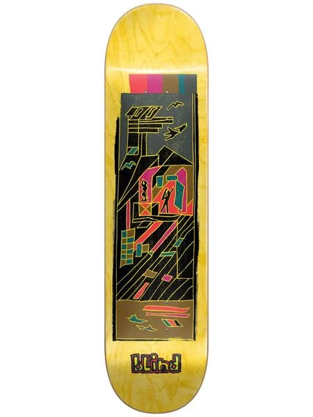 Custom Skateboard Deck for Smooth and High-Speed Riding-Blind Geo Map Yellow 8.25 - Skateboard Deck