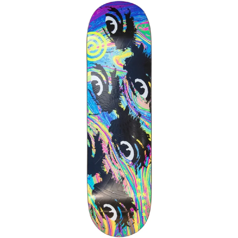 Custom Skateboard Deck for Pro Skateboarders-Madness Side Eye Neon Multi R7 8.5 - Skateboard Deck