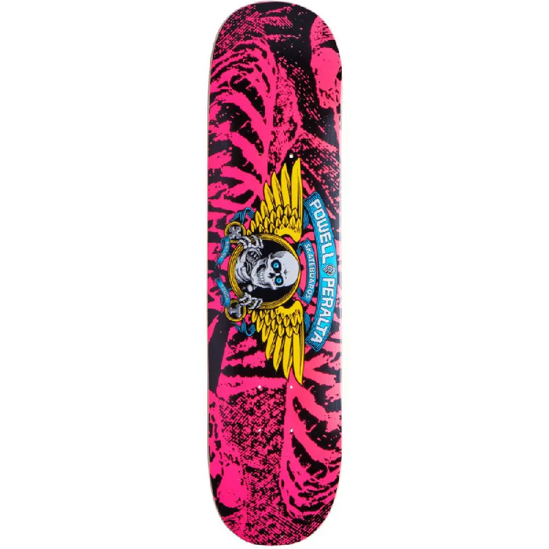 Custom Skateboard Deck for Riders Seeking Custom Graphics-Powell Peralta Winged Ripper Pink 7.0 - Skateboard Deck