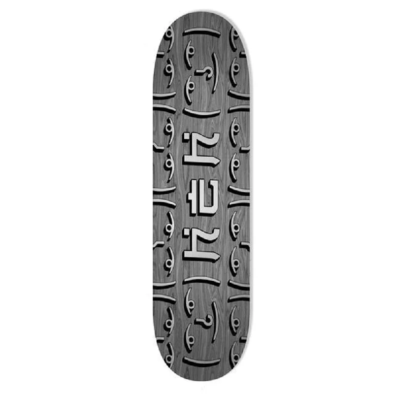 Custom Skateboard Deck for Smooth Rides-HEH OG Silver Logo Grey Top / Bottom - Skateboard Deck