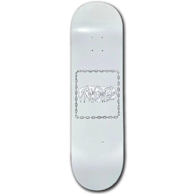 Custom Skateboard Deck for Smooth Board Slides-Frosted Chain Logo 8.25 - Skateboard Deck