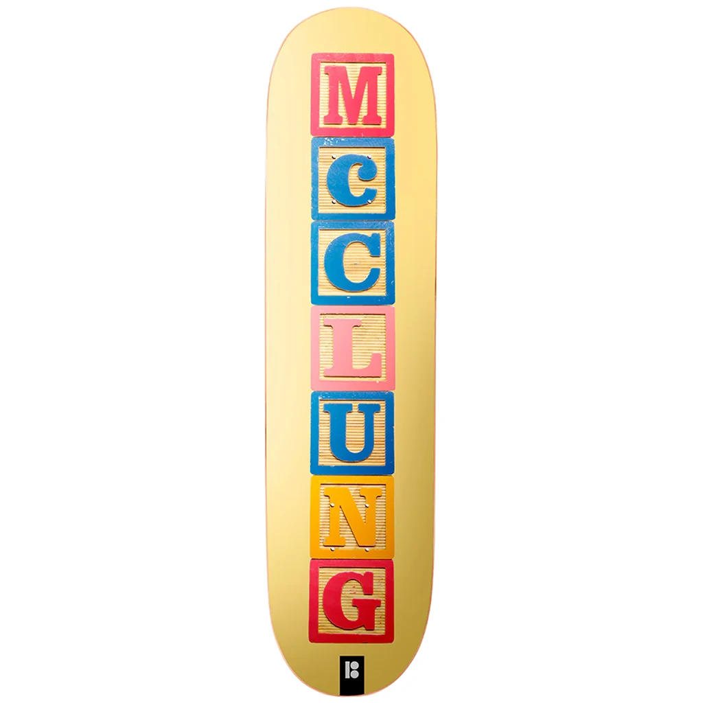 Custom Skateboard Deck with Lightweight Construction-Plan B Skateboards McClung Blocks One Offs Deck 8.25