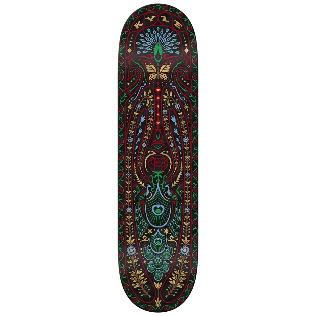 Custom Skateboard Deck with Specialized Tail Design-Real Skateboards Kyle Woven Deck 8.38