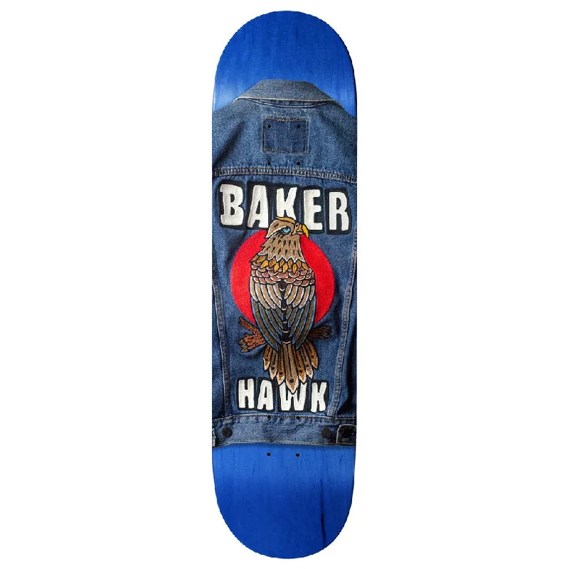 Custom Skateboard Deck for High-Speed Rides-Baker Hawk Stitched 8.0 - Skjateboard Deck