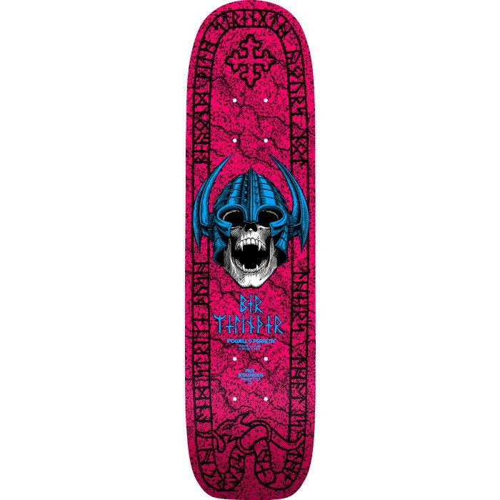 Custom Skateboard Deck with High-Flex Technology-Powell Peralta Per Welinder Nordic Skull Freestyle Skateboard Deck pink - 7.25 x 27