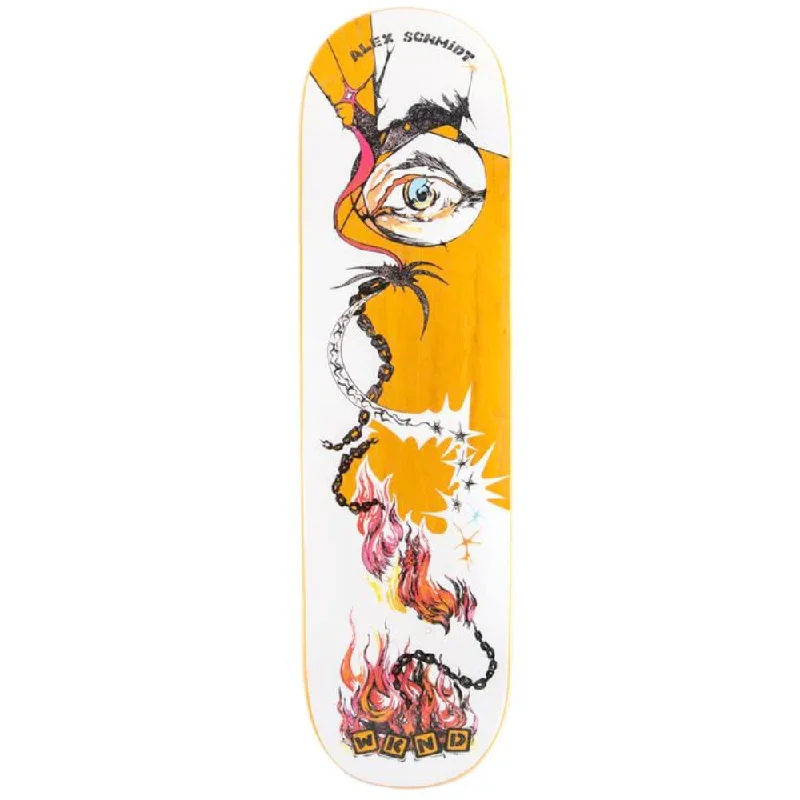 Custom Skateboard Deck for Competitive Skating Events-WKND Alex Schmidt Fire 8.5 - Skateboard Deck