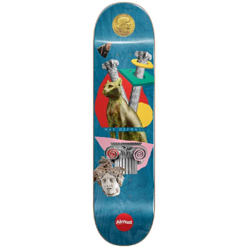 Custom Skateboard Deck with Enhanced Deck Pop-Almost Max Relics R7 Blue 8.125 - Skateboard Deck