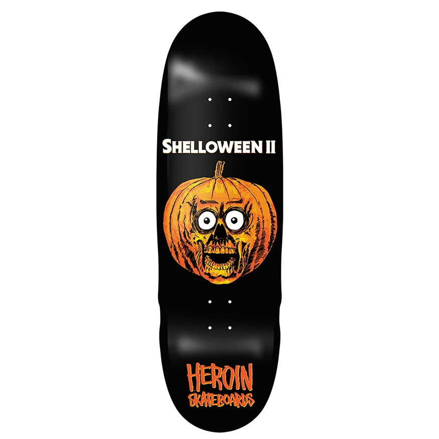 Custom Skateboard Deck with Customizable Shape-Heroin Skateboards Shelloween 2 Deck 10.1