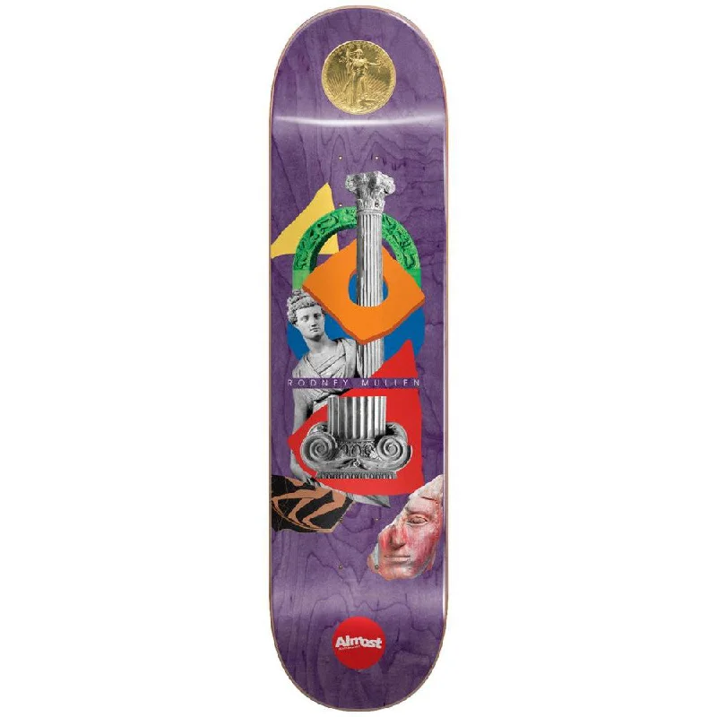 Custom Skateboard Deck for Thrilling Vert Rides-Almost Mullen Relics R7 Purple 8.25 - Skateboard Deck