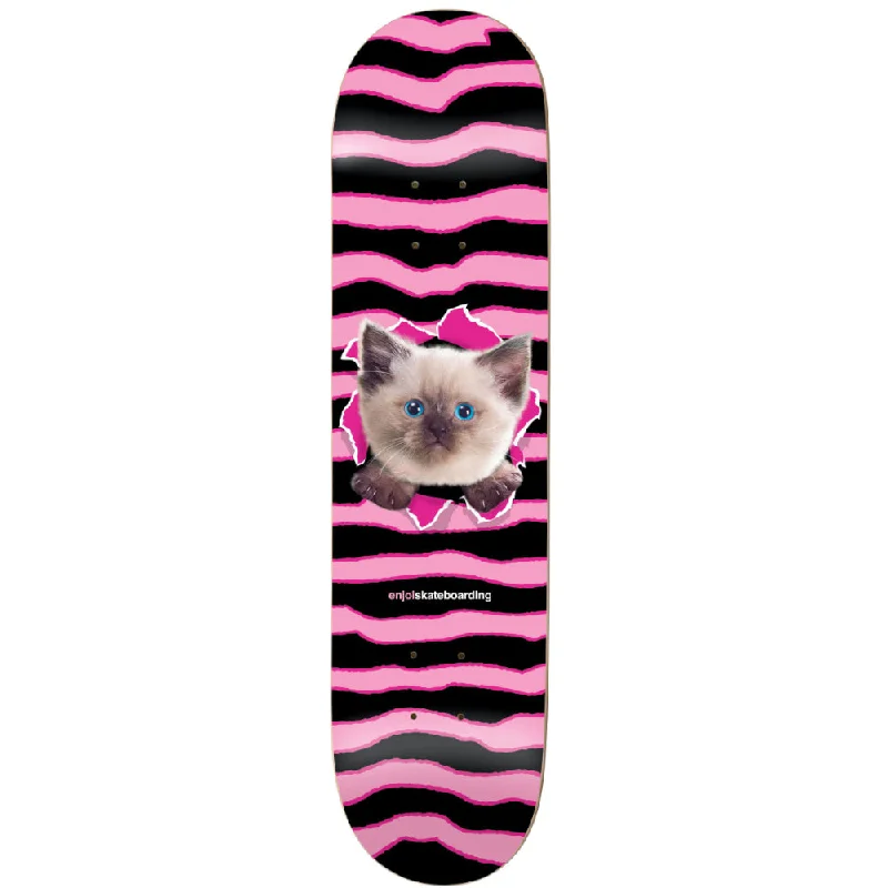 Custom Skateboard Deck for Slalom Skating-Enjoi Kitten Ripper HYB Pink 7.75 - Skateboard Deck