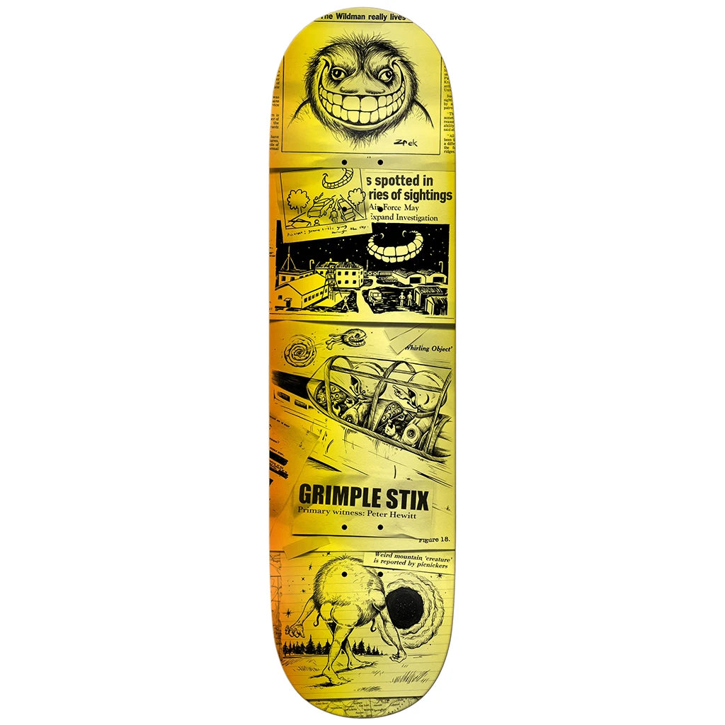 Custom Skateboard Deck for Flawless Rail Grinds-Anti Hero Skateboards Hewitt Grimple Sightings Deck 8.38