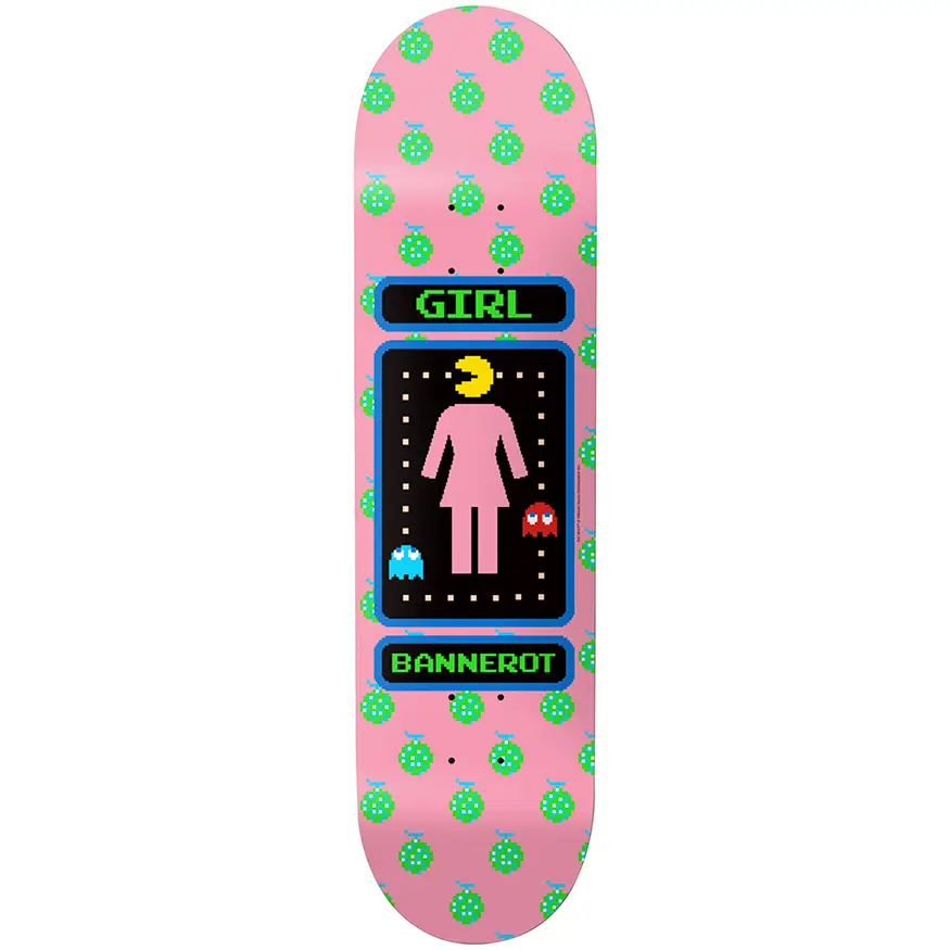 Custom Skateboard Deck with High-Quality Laminates-Girl Skateboards Bannerot Pac-Man Deck 8.25