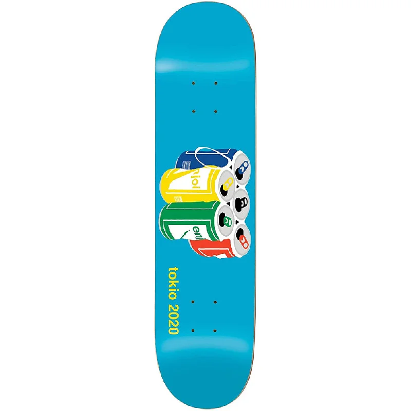 Custom Skateboard Deck with High-Flex Technology-Enjoi Tokio 2020 R7 Blue 8.125 - Skateboard Deck